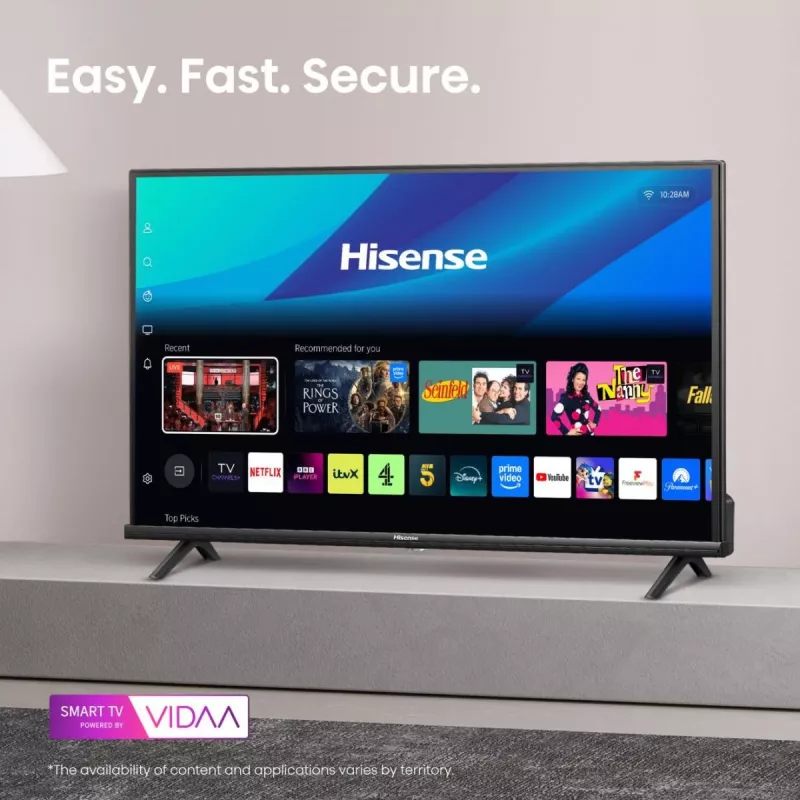 Hisense 40A4Q 101,6 cm (40 collu) Full HD Smart TV Wi-Fi Melns 200 cd/m²