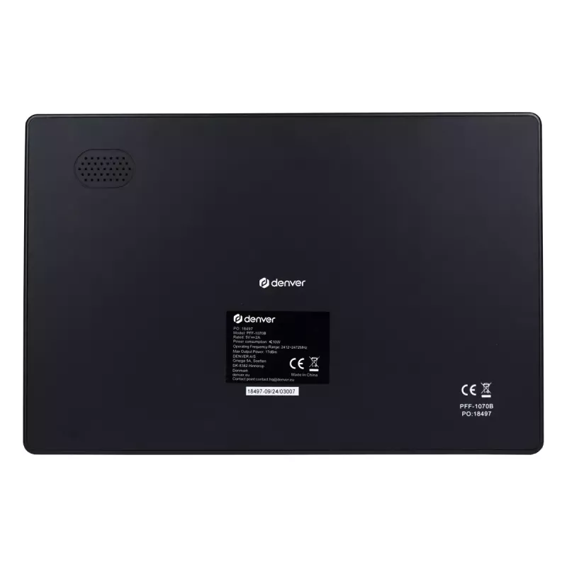 Digitālais foto rāmis Denver PFF-1070B 10,1 collas Skārienekrāns Wi-Fi Melns