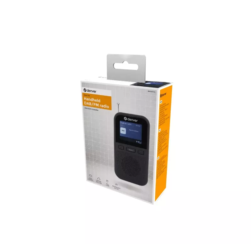 DENVER DAH-126 Analog Digital DAB FM 10W Personālais radio