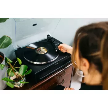 Belt-drive audio turntable Lenco LS-430BK Melns 40W Bluetooth