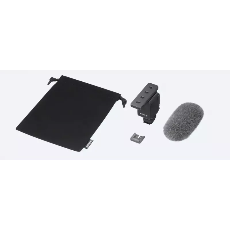 Sony ECM-B10 melns digitālās kameras mikrofons