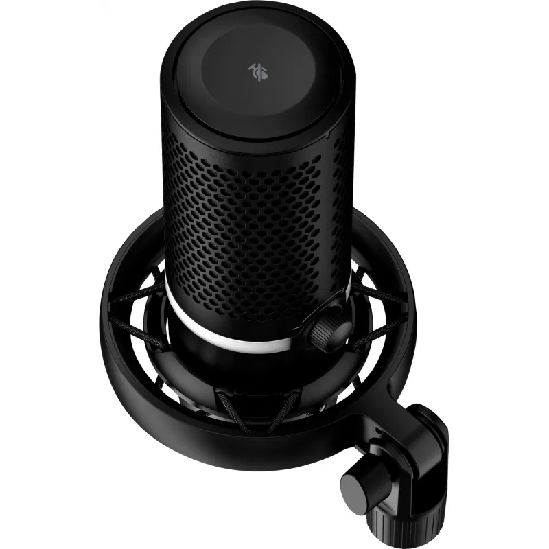 HyperX DuoCast - USB mikrofons (melns) - RGB apgaismojums