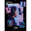 HyperX DuoCast - USB mikrofons (melns) - RGB apgaismojums