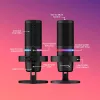 HyperX DuoCast - USB mikrofons (melns) - RGB apgaismojums