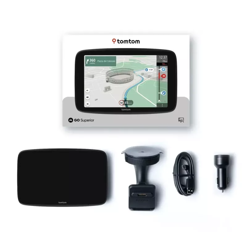 TomTom GO Superior 6 collu GPS navigācija, daudzvalodu, 6 collu displejs, 32 GB