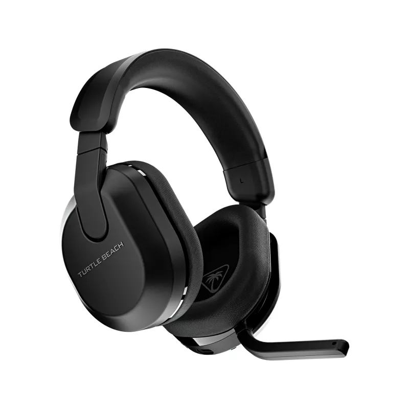 Turtle Beach Stealth 600 melnas bezvadu spēļu austiņas ar līdz pat 80 stundu akumulatoru, 50 mm skaļruņiem un Bluetooth priekš PC, PS5, PS4 un mobilajām ierīcēm