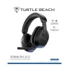 Turtle Beach Stealth 600 Melns PlayStation bezvadu spēļu austiņas ar līdz 80 stundu baterijas darbības laiku, 50 mm skaļruņiem un Bluetooth savienojumu PS5, PS4, PC un mobilajām ierīcēm