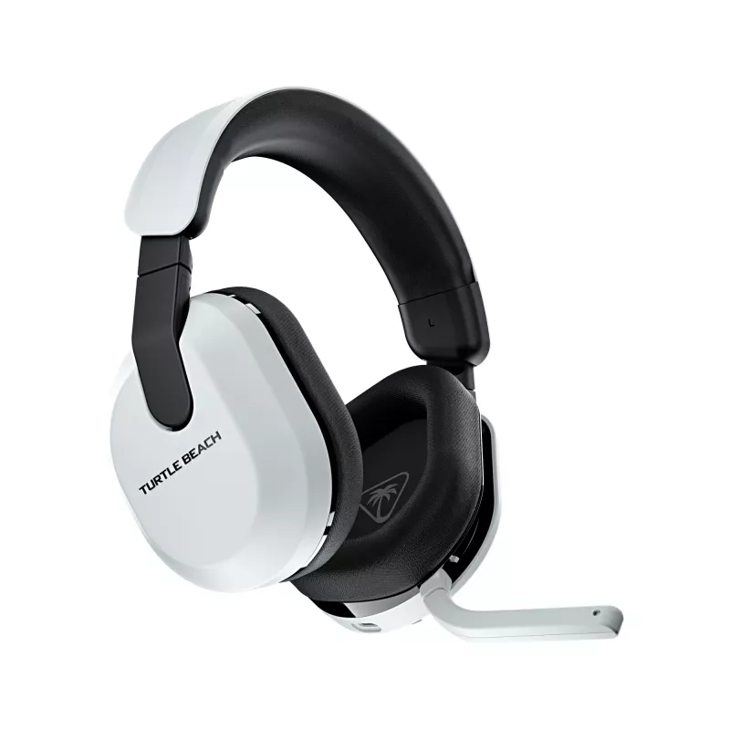 Turtle Beach Stealth 600 baltas PlayStation bezvadu spēļu austiņas ar līdz 80 stundu akumulatoru, 50 mm skaļruņiem un Bluetooth priekš PS5, PS4, PC un mobilajām ierīcēm