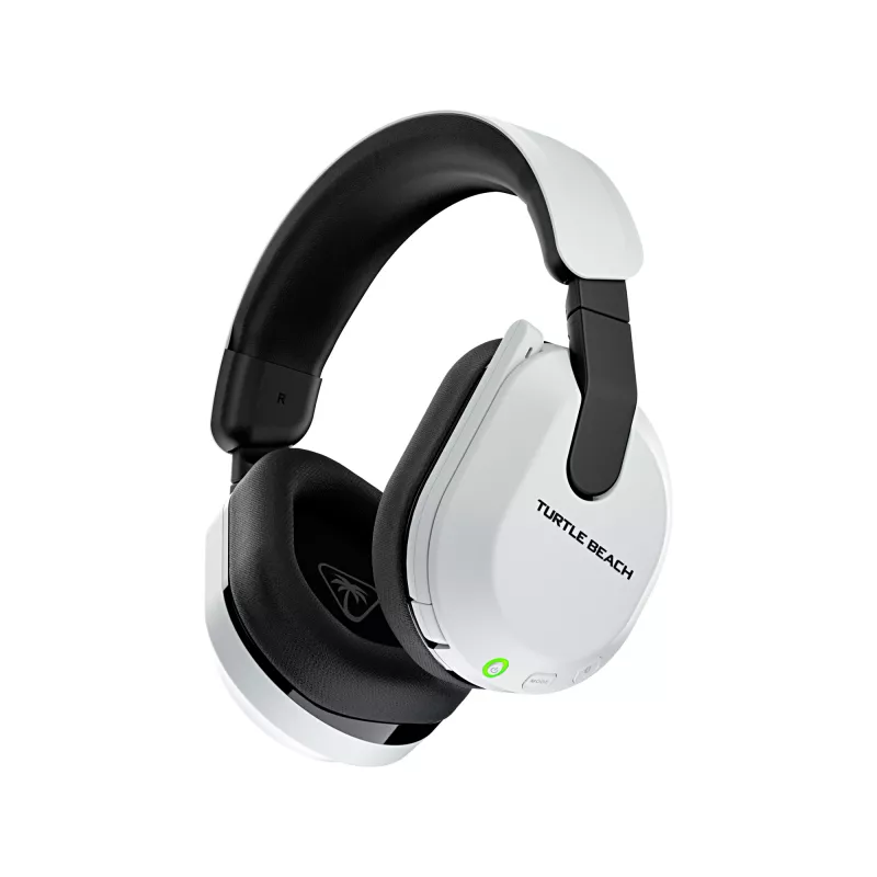 Turtle Beach Stealth 600 baltas PlayStation bezvadu spēļu austiņas ar līdz 80 stundu akumulatoru, 50 mm skaļruņiem un Bluetooth priekš PS5, PS4, PC un mobilajām ierīcēm
