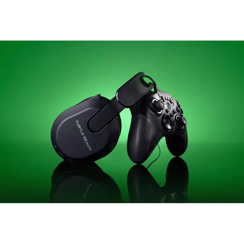 Turtle Beach Stealth 500 melna bezvadu spēļu austiņa Xbox ar līdz 40 stundu akumulatora darbības laiku Xbox Series X/S, Xbox One un darbībai, izmantojot Bluetooth, ar datoru un mobilajām ierīcēm