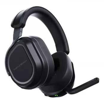 Turtle Beach Stealth 700 melnas PlayStation bezvadu spēļu austiņas ar līdz 80 stundu bateriju, Bluetooth, diviem raidītājiem un 60 mm skaļruņiem, paredzētas PS5, PS4, PC un mobilajām ierīcēm