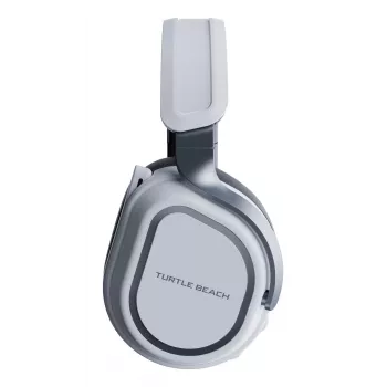 Turtle Beach Stealth 700 balta PlayStation bezvadu spēļu austiņas ar līdz 80 stundu baterijas darbības laiku, Bluetooth, diviem raidītājiem un 60 mm skaļruņiem, paredzētas PS5, PS4, PC un mobilajām ierīcēm