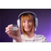 Turtle Beach Stealth 700 balta PlayStation bezvadu spēļu austiņas ar līdz 80 stundu baterijas darbības laiku, Bluetooth, diviem raidītājiem un 60 mm skaļruņiem, paredzētas PS5, PS4, PC un mobilajām ierīcēm