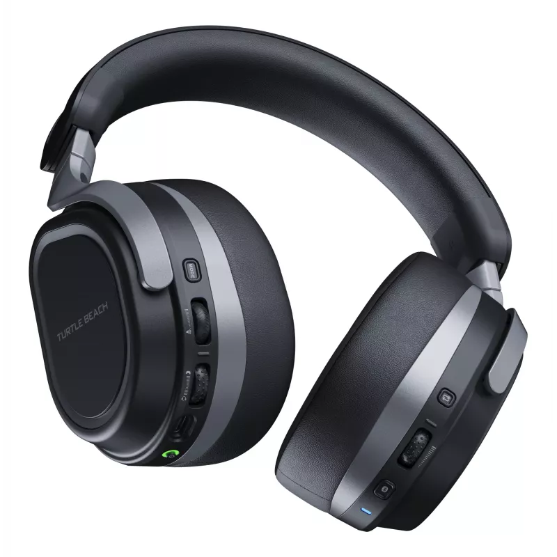 Turtle Beach Stealth 700 melns Xbox bezvadu spēļu austiņu komplekts ar 80 stundu bateriju, Bluetooth, diviem raidītājiem un 60 mm skaļruņiem Xbox Series X vai S, Xbox One, PC un mobilajām ierīcēm