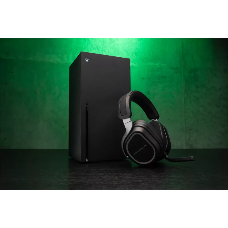 Turtle Beach Stealth 700 melns Xbox bezvadu spēļu austiņu komplekts ar 80 stundu bateriju, Bluetooth, diviem raidītājiem un 60 mm skaļruņiem Xbox Series X vai S, Xbox One, PC un mobilajām ierīcēm