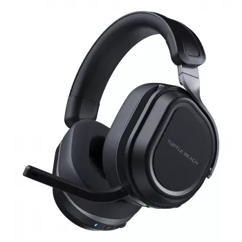 Turtle Beach Stealth 700 melna datora bezvadu spēļu austiņa ar līdz 80 stundu bateriju, Bluetooth, diviem raidītājiem un 60 mm skaļruņiem datoram, PS5, PS4 un mobilajām ierīcēm