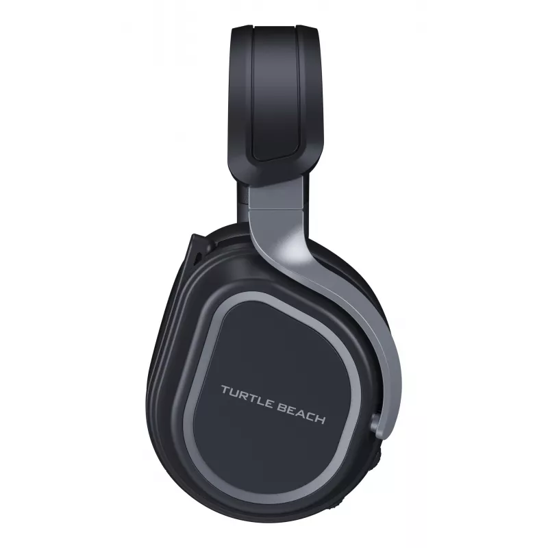 Turtle Beach Stealth 700 melna datora bezvadu spēļu austiņa ar līdz 80 stundu bateriju, Bluetooth, diviem raidītājiem un 60 mm skaļruņiem datoram, PS5, PS4 un mobilajām ierīcēm