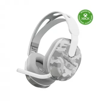 Turtle Beach Stealth 500 Arctic Camo Xbox bezvadu spēļu austiņas ar līdz 40 h akumulatoru, paredzētas Xbox Series X/S, Xbox One un darbojas, izmantojot Bluetooth, datoru un mobilo ierīci