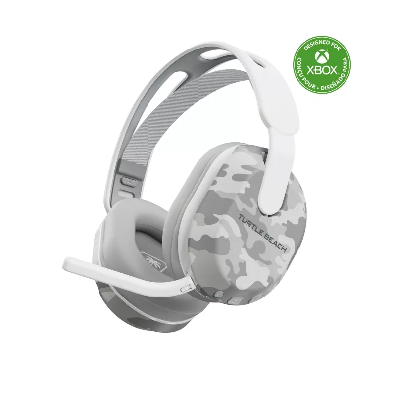 Turtle Beach Stealth 500 Arctic Camo Xbox bezvadu spēļu austiņas ar līdz 40 h akumulatoru, paredzētas Xbox Series X/S, Xbox One un darbojas, izmantojot Bluetooth, datoru un mobilo ierīci