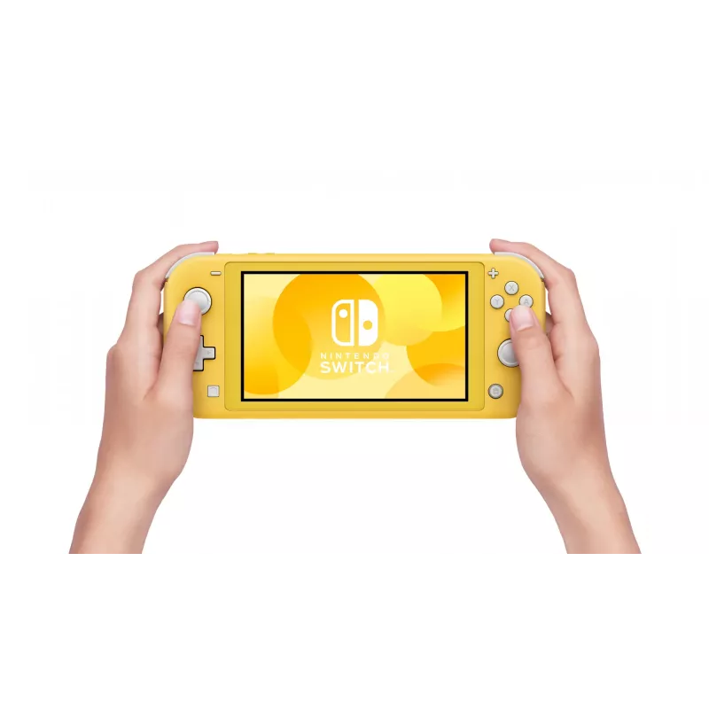Nintendo Switch Lite, Nintendo Switch, NVIDIA Tegra, dzeltena, analogā / digitālā, virziena spilventiņš, pogas