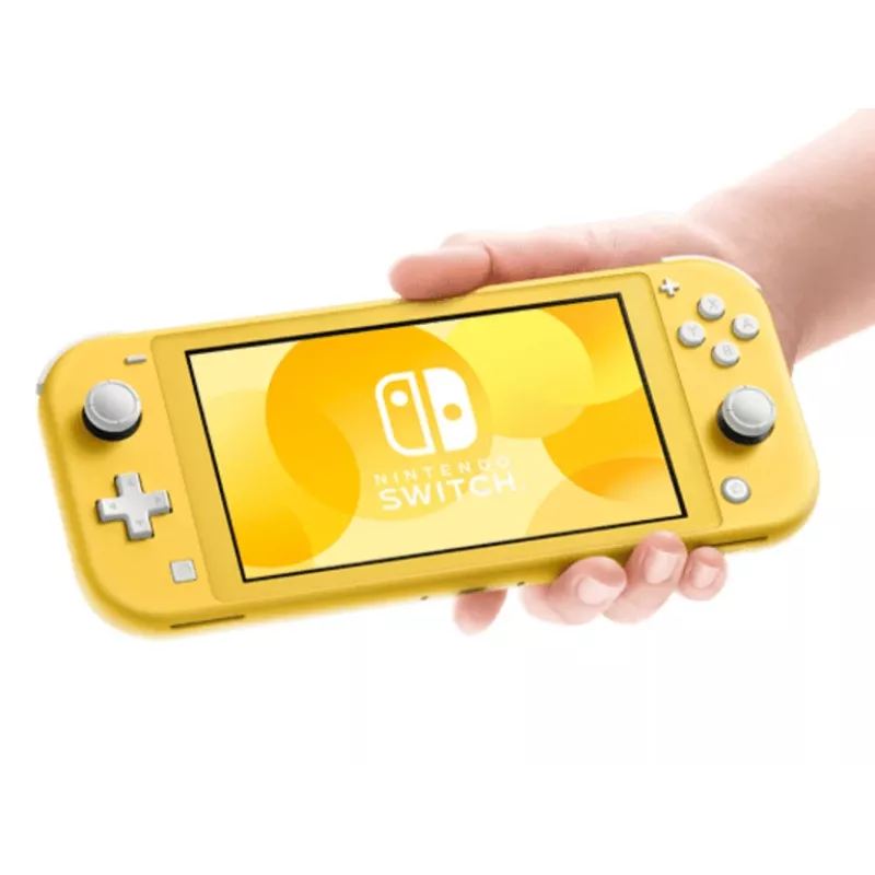 Nintendo Switch Lite, Nintendo Switch, NVIDIA Tegra, dzeltena, analogā / digitālā, virziena spilventiņš, pogas