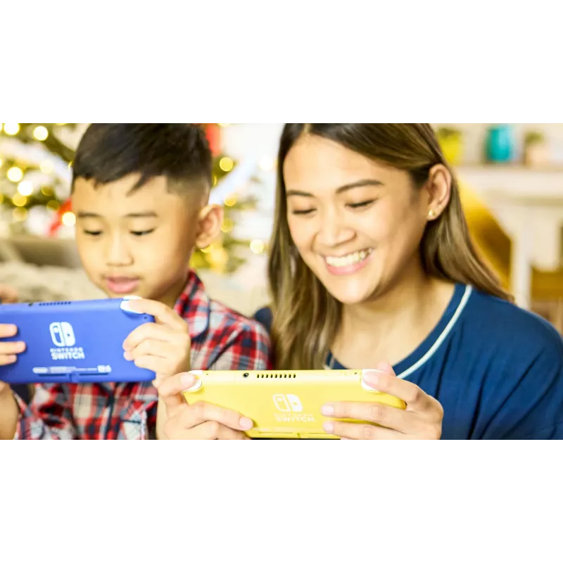 Nintendo Switch Lite, Nintendo Switch, NVIDIA Tegra, dzeltena, analogā / digitālā, virziena spilventiņš, pogas