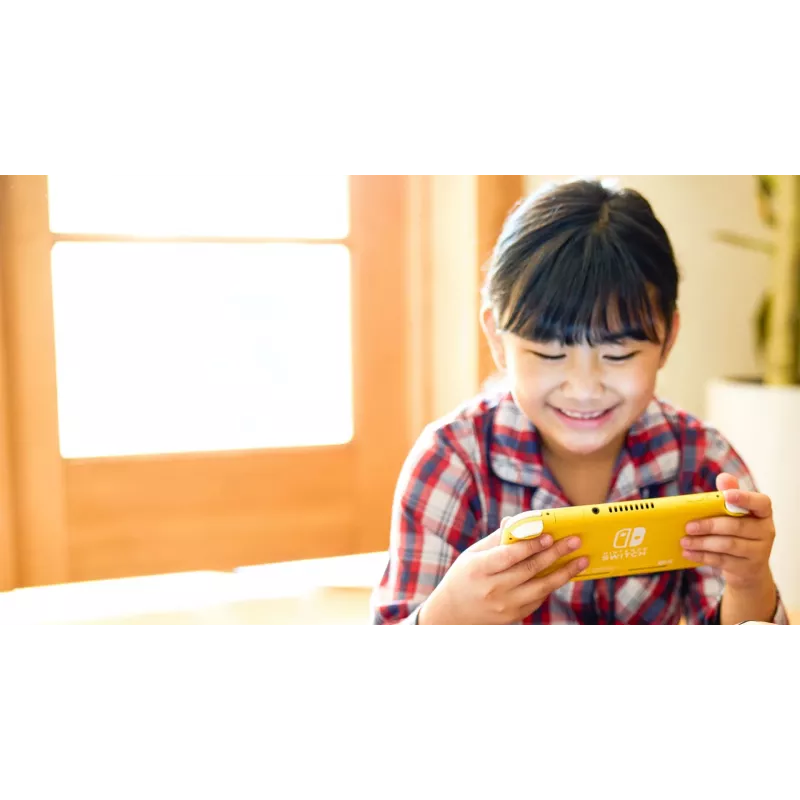 Nintendo Switch Lite, Nintendo Switch, NVIDIA Tegra, dzeltena, analogā / digitālā, virziena spilventiņš, pogas