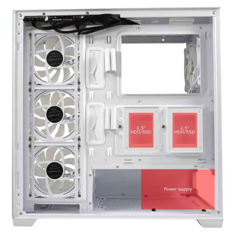 PC Case LC-Power LC-715W-ON Midi Tower balta