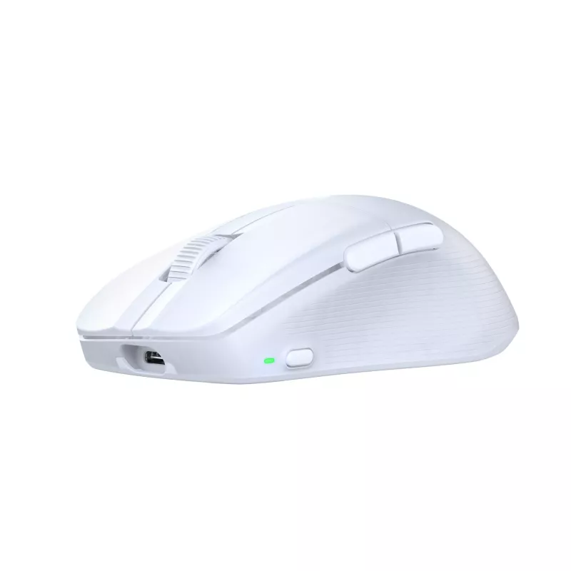 Turtle Beach Pure Air balta - īpaši viegla bezvadu ergonomiska RGB spēļu pele, 26K DPI optiskais sensors, 125 h akumulators, RGB apgaismojums