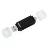 Hama Basic USB 2.0 OTG karšu lasītājs, SD/microSD, melns