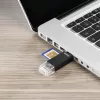 Hama Basic USB 2.0 OTG karšu lasītājs, SD/microSD, melns
