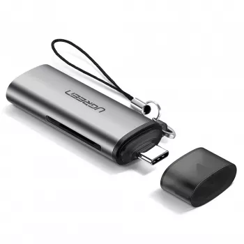 Ugreen 50704 karšu lasītājs USB 3.2 Gen 1 (3.1 Gen 1) Type-C pelēks