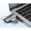 Ugreen 50704 karšu lasītājs USB 3.2 Gen 1 (3.1 Gen 1) Type-C pelēks