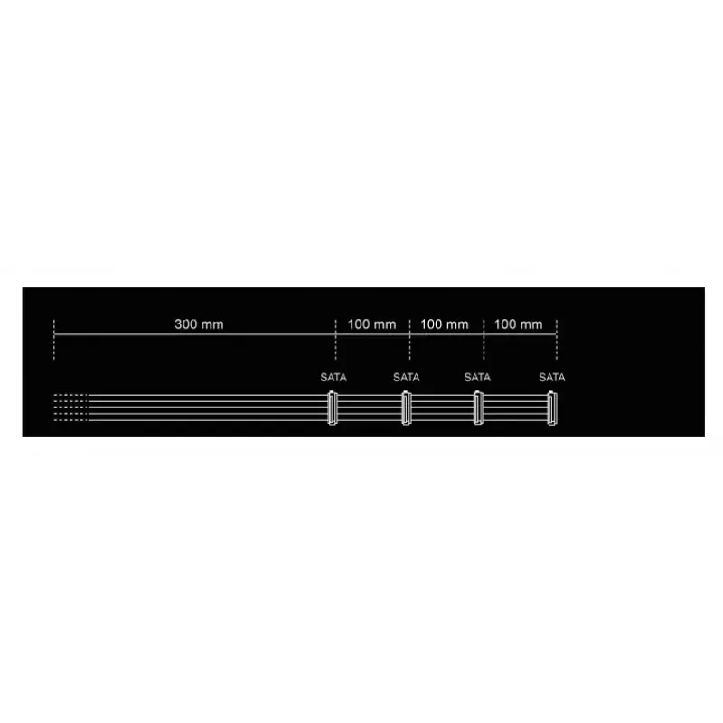 Kabelis be quiet! CS-3640 0,6 m