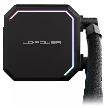 Universāls šķidruma dzesētājs LC-Power LC-CC-240-B-ARGB 12 cm melns