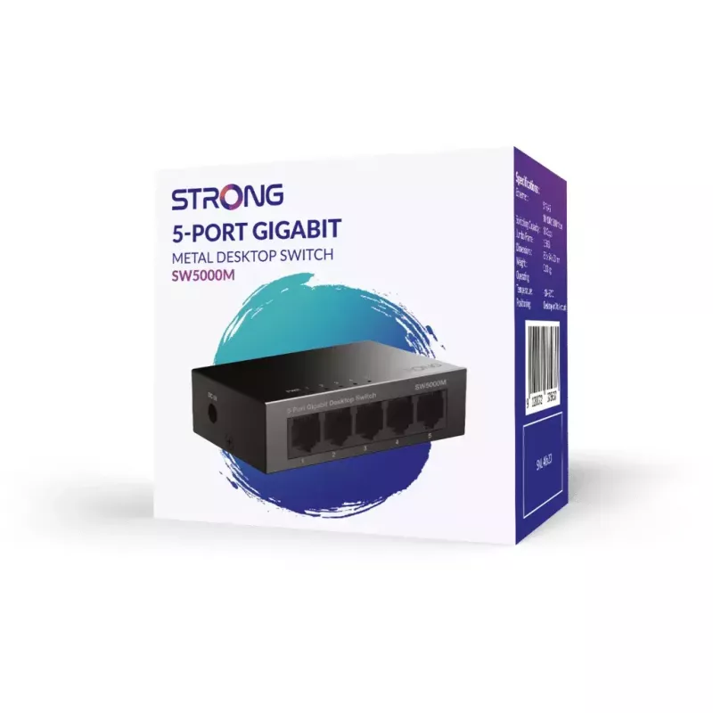 Strong SW5000M tīkla komutators Gigabit Ethernet 5 porti 10 Gbit/s