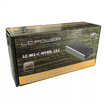 SSD korpuss LC-Power LC-M2-C-NVME-2X2