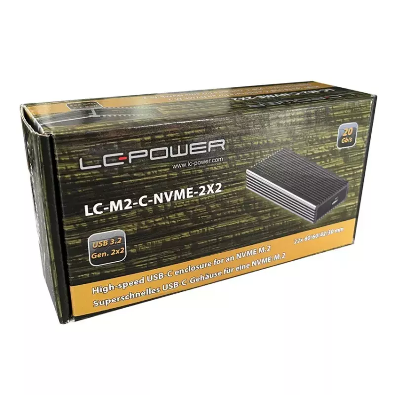 SSD korpuss LC-Power LC-M2-C-NVME-2X2