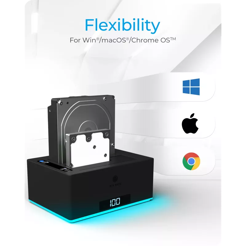 ICY BOX IB-127CL-U3 USB 3.2 Gen 1 (3.1 Gen 1) Type-B melns