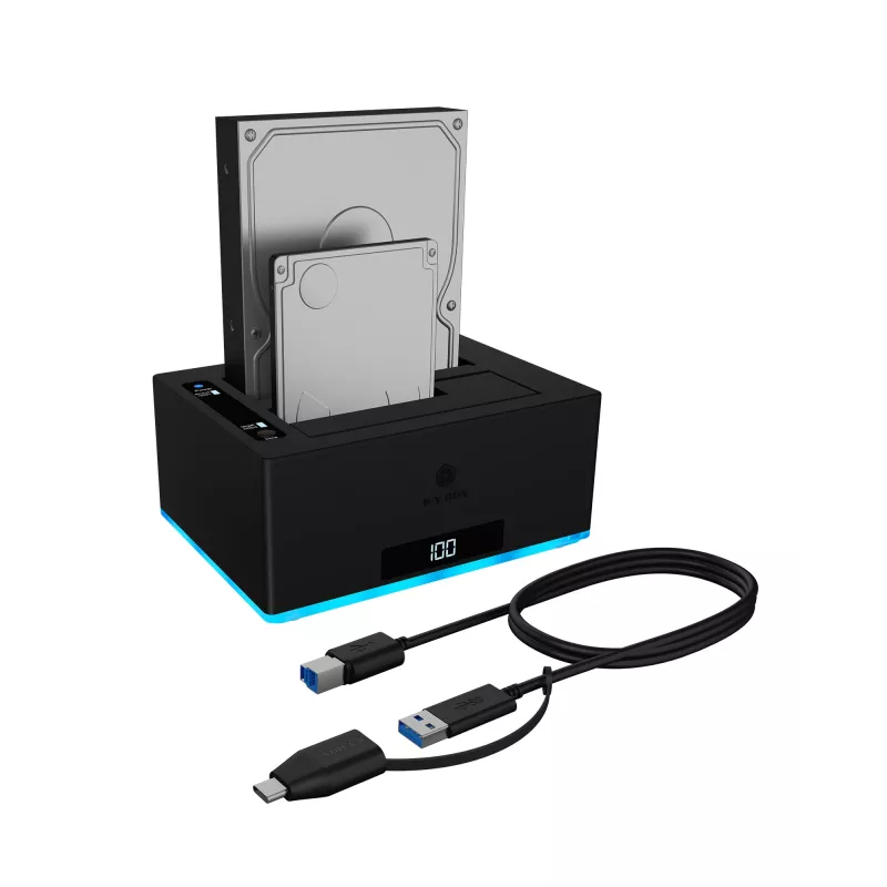 ICY BOX IB-127CL-U3 USB 3.2 Gen 1 (3.1 Gen 1) Type-B melns