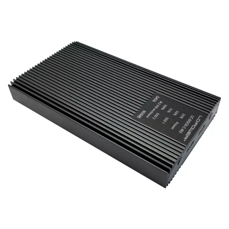 SSD korpuss LC-Power LC-DOCK-C-M2 2 M.2 diskdziņiem 10 Gbit/s Antracīts