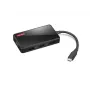 Portatīvā datora doks Lenovo GX91M73945 vadu USB 3.2 Gen 1 Type-C melns 4K Ultra HD
