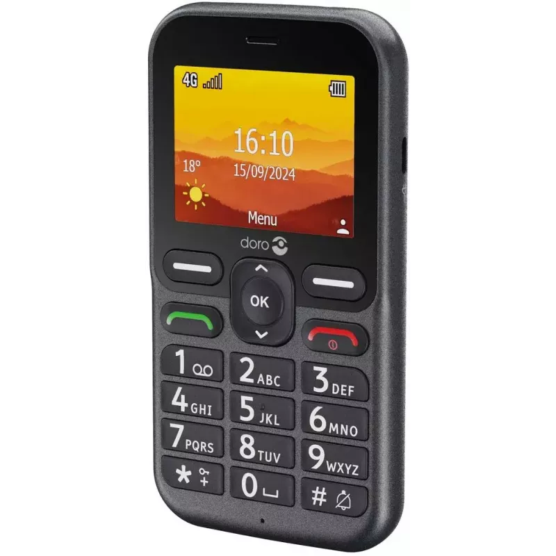 Smartphone Doro Leva L10, 2.4 collas, 32 GB, grafīta