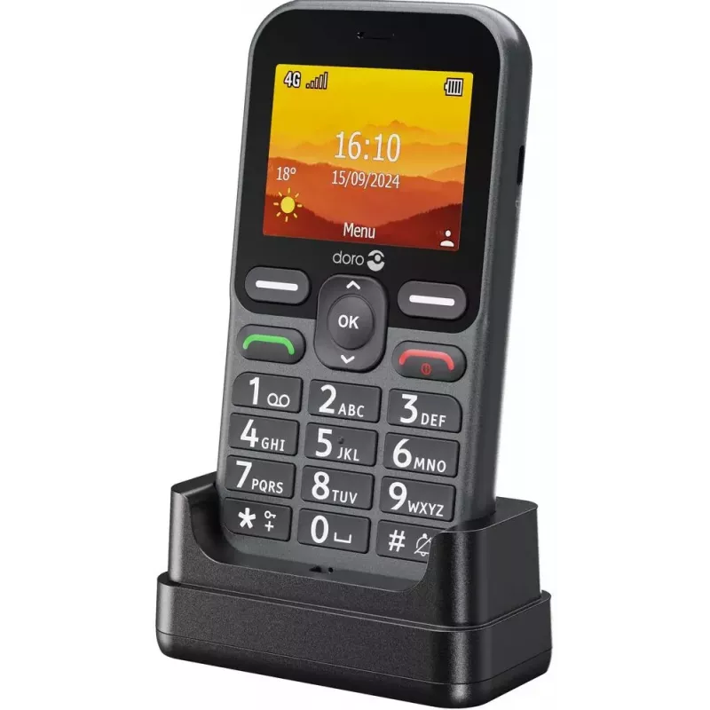 Smartphone Doro Leva L10, 2.4 collas, 32 GB, grafīta