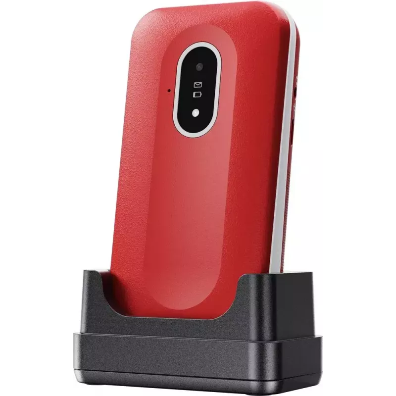Mobilais tālrunis Doro Leva L20 4G, 2.8 collu ekrāns, sarkanbalts