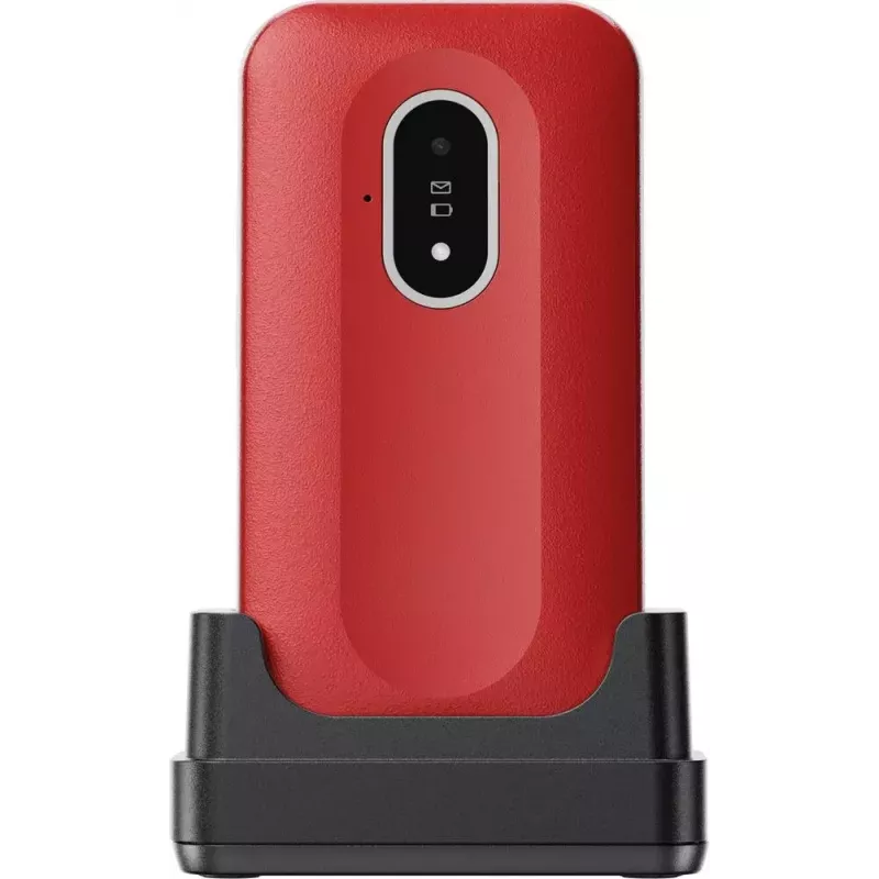 Mobilais tālrunis Doro Leva L20 4G, 2.8 collu ekrāns, sarkanbalts