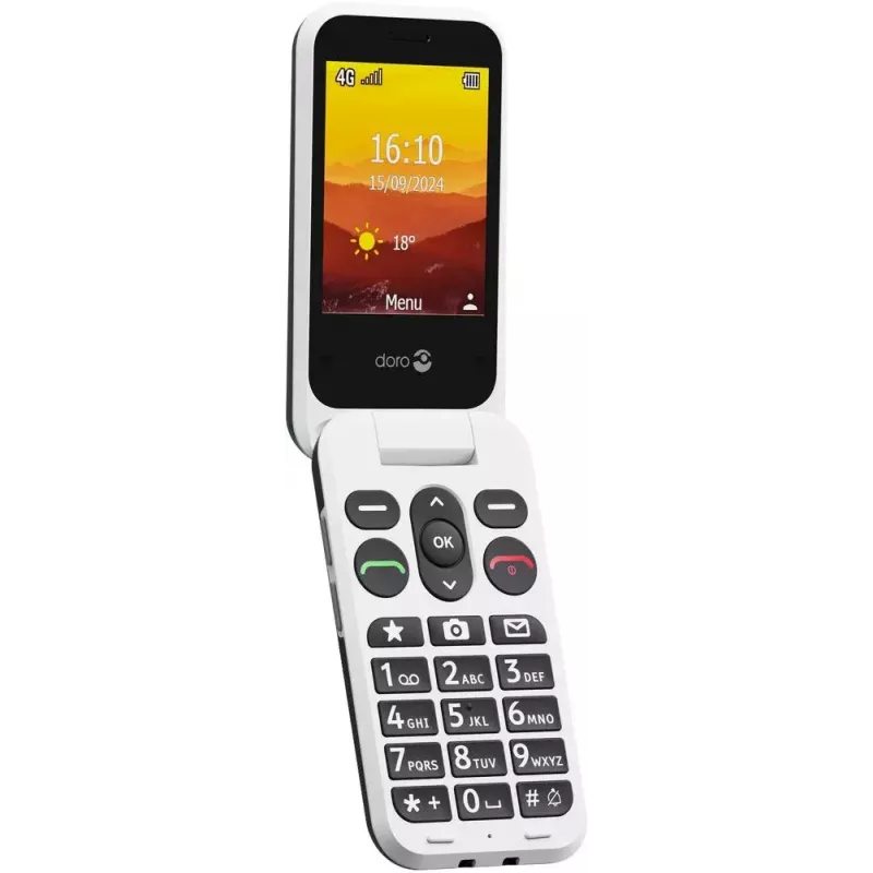 Mobilais tālrunis Doro Leva L30 5,0 collu grafīta balts