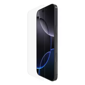 Ekrāna aizsargs Belkin ScreenForce iPhone 16 Pro Max, antibakteriāls, triecienizturīgs, skrāpējumizturīgs