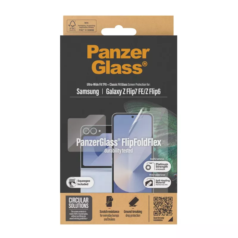 PanzerGlass ® ekrāna aizsargs Samsung Galaxy Z Flip6 | Stikls un plēve