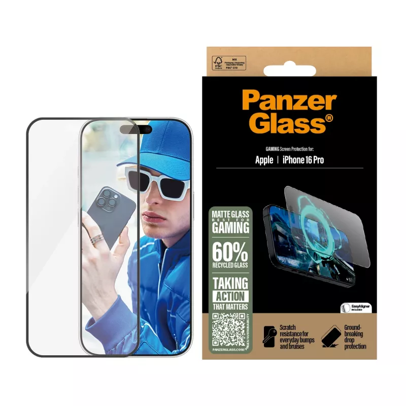 Gaming Screen Protector PanzerGlass iPhone '24 6.3 collu Pro Ultra-Wide Fit